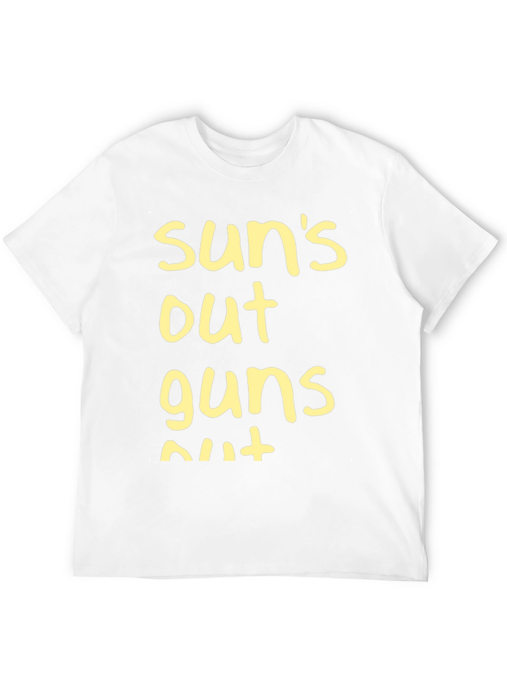 Suns Out Guns Out Black T-Shirt