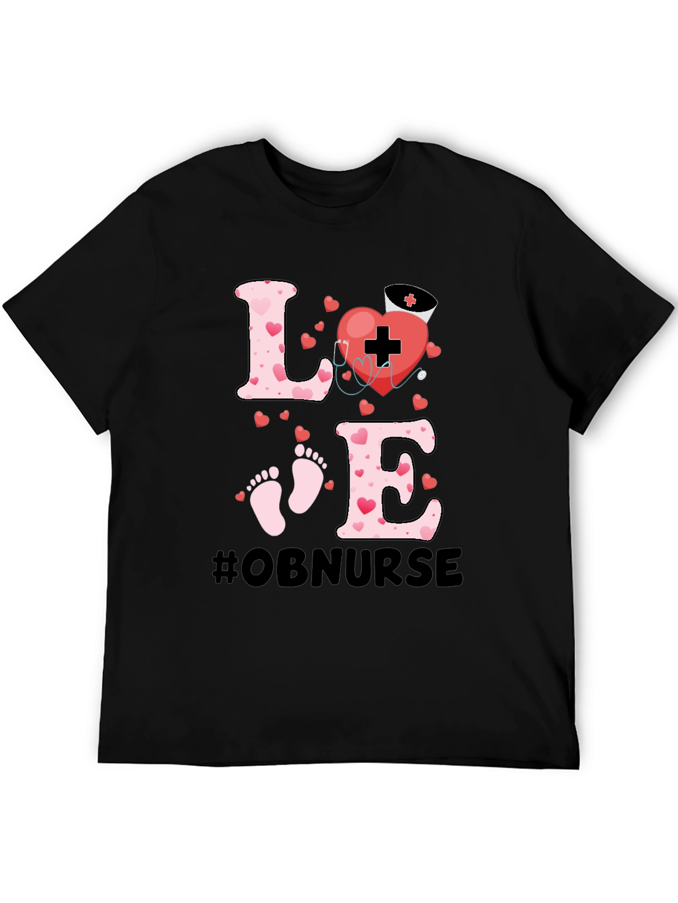 OB Nurse Love Graphic Tee