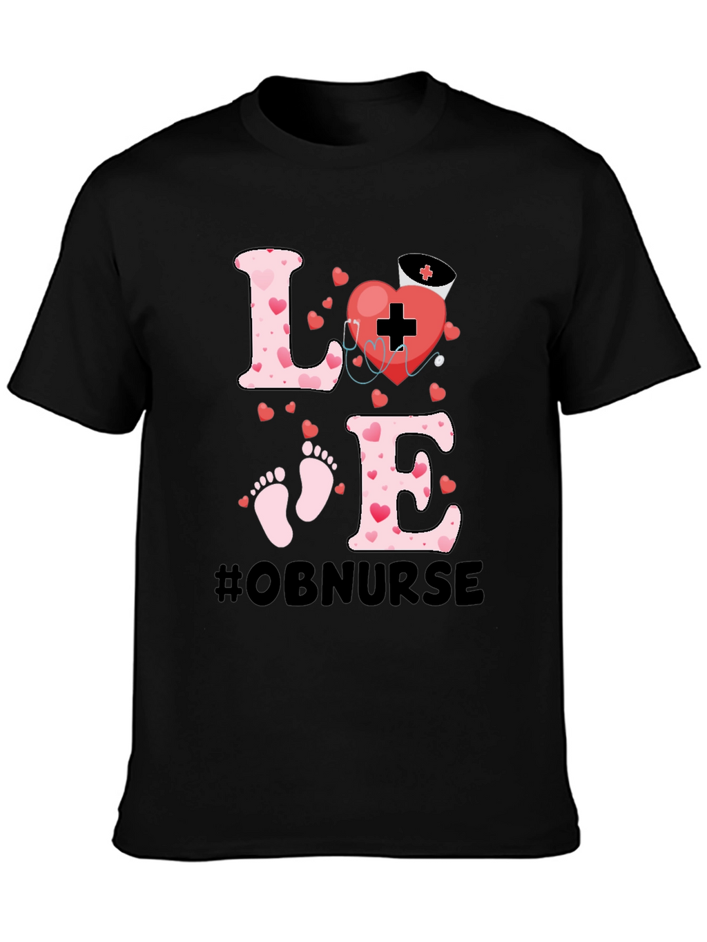 OB Nurse Love Graphic Tee