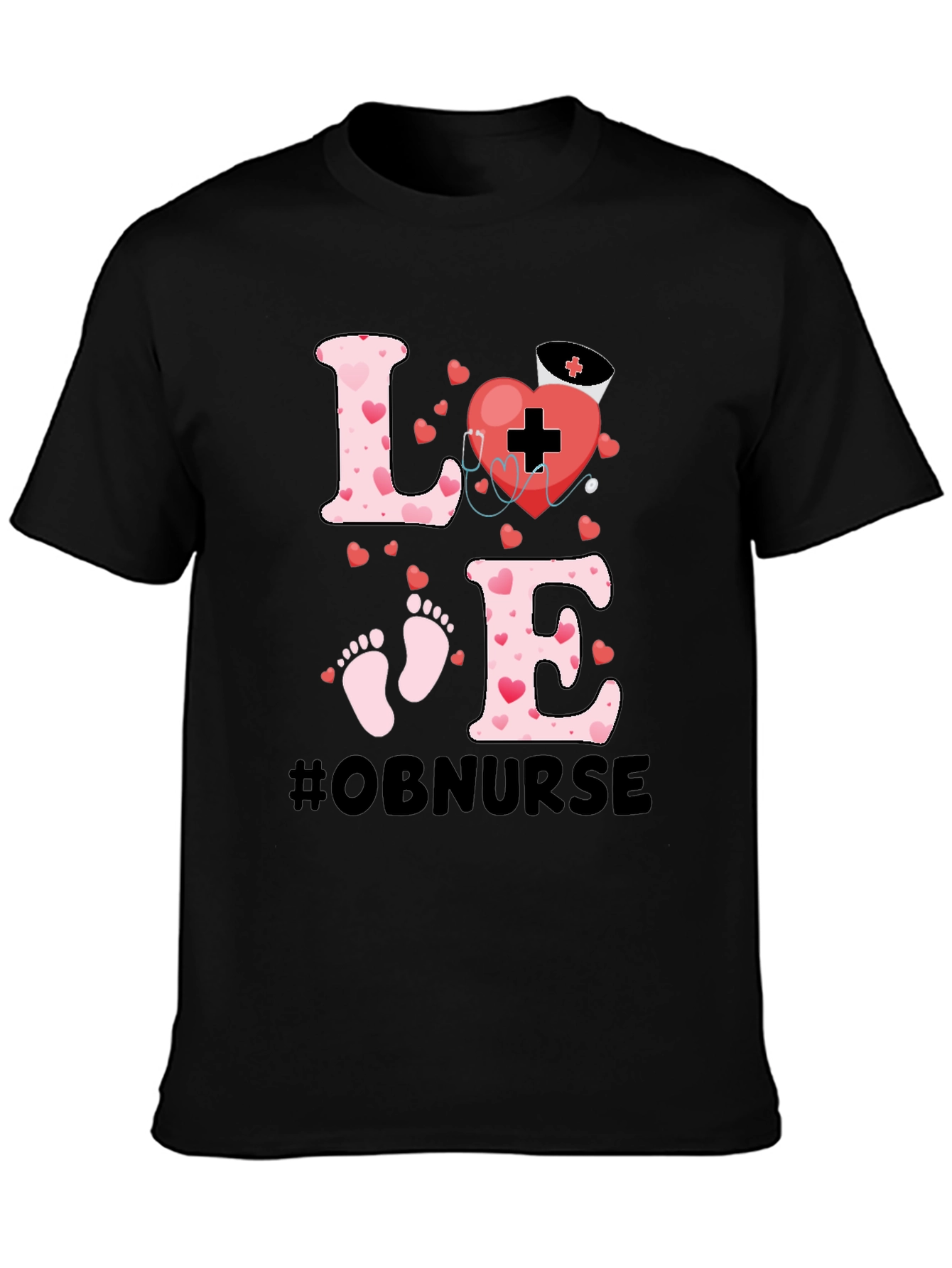 OB Nurse Love Graphic Tee