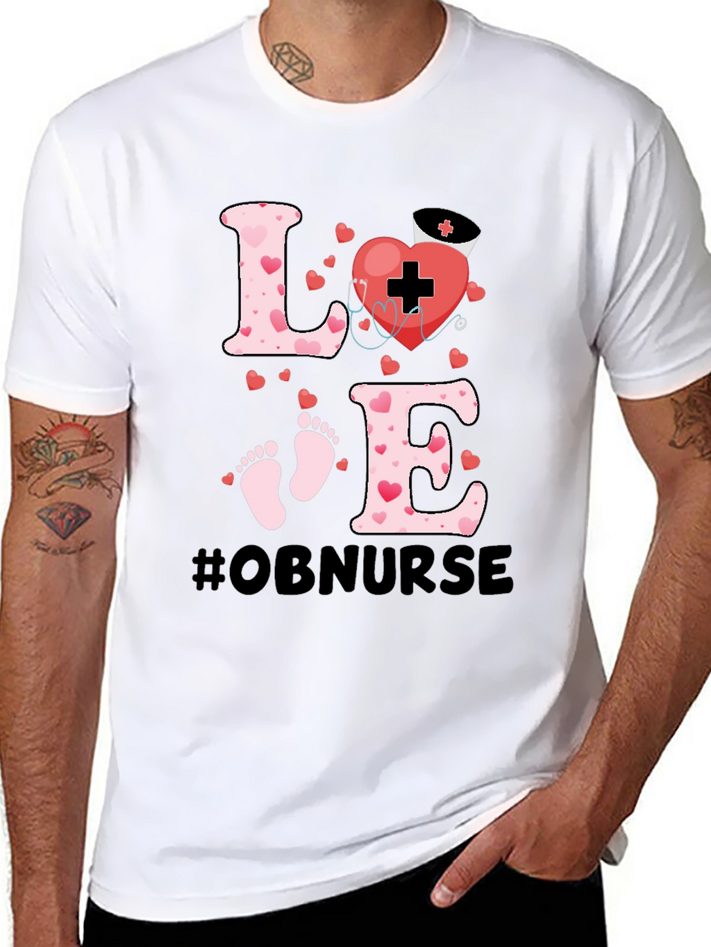 OB Nurse Love Graphic Tee