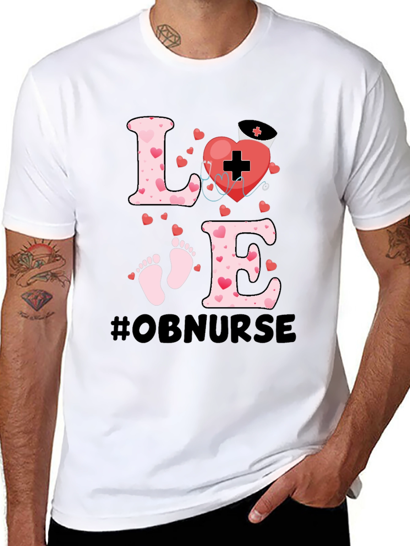 OB Nurse Love Graphic Tee