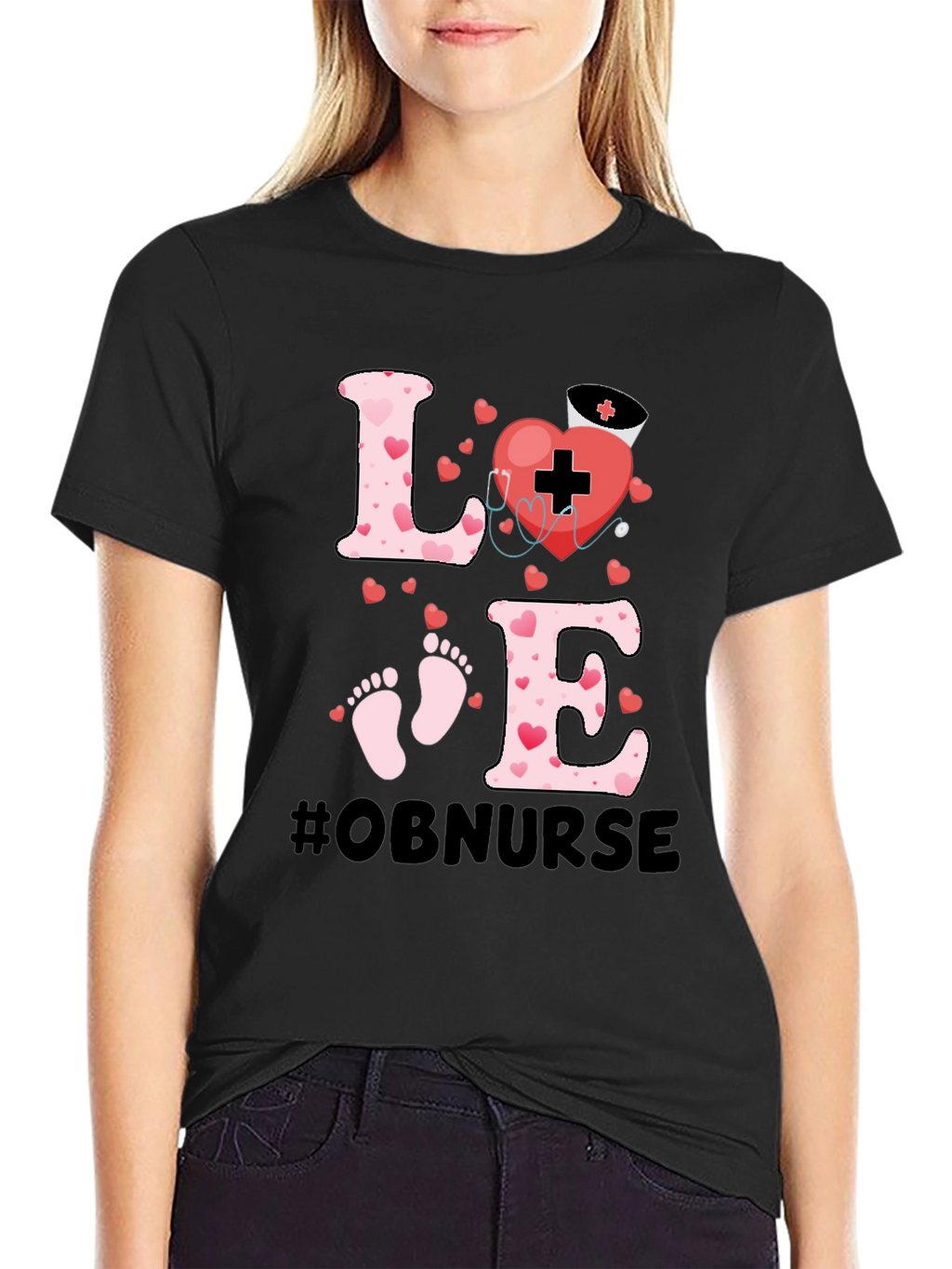 OB Nurse Love Graphic Tee