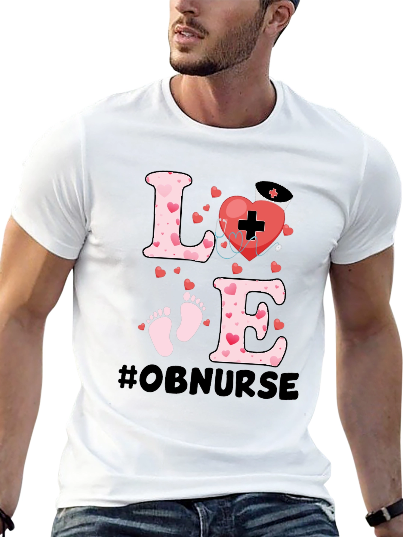 OB Nurse Love Graphic Tee