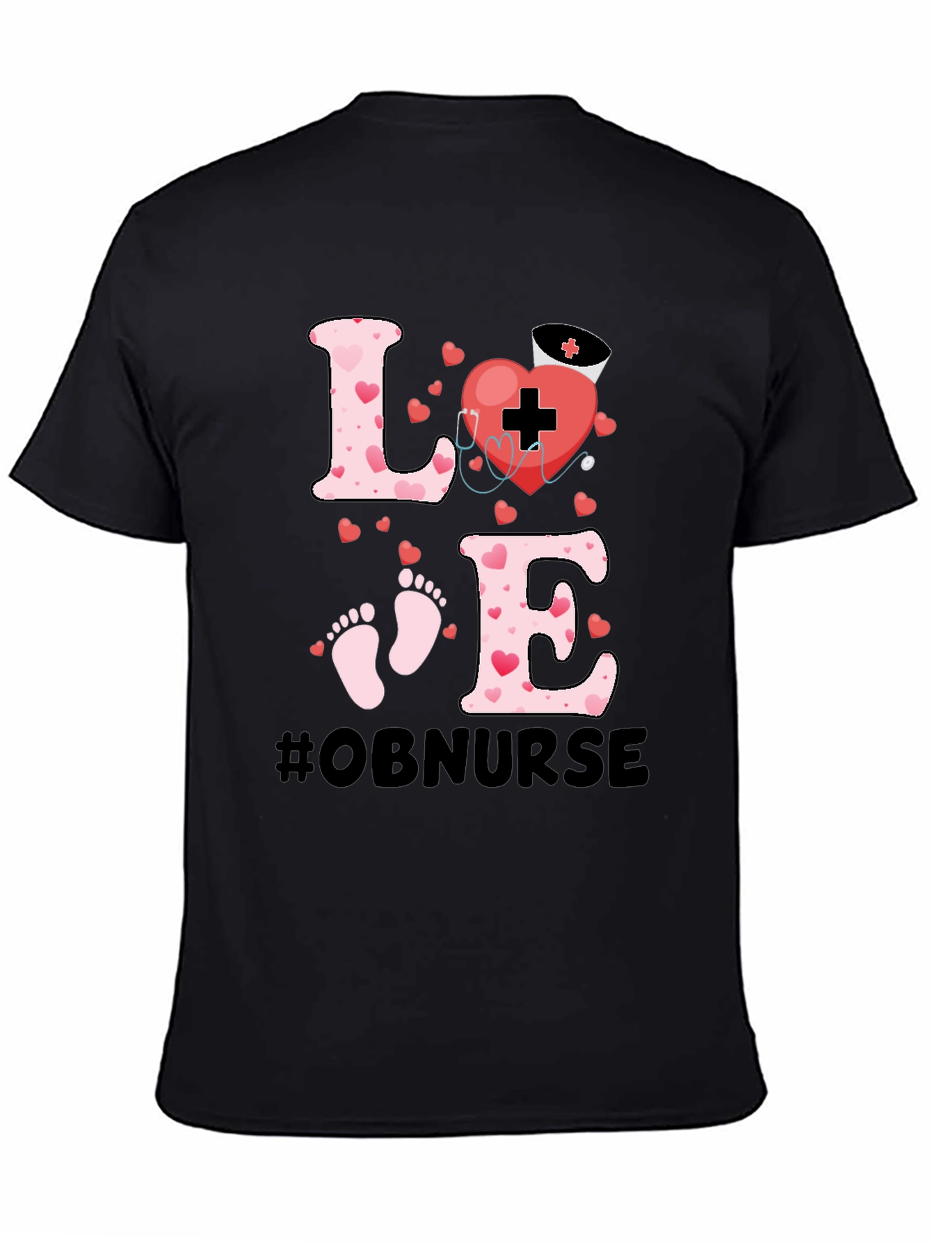 OB Nurse Love Graphic Tee