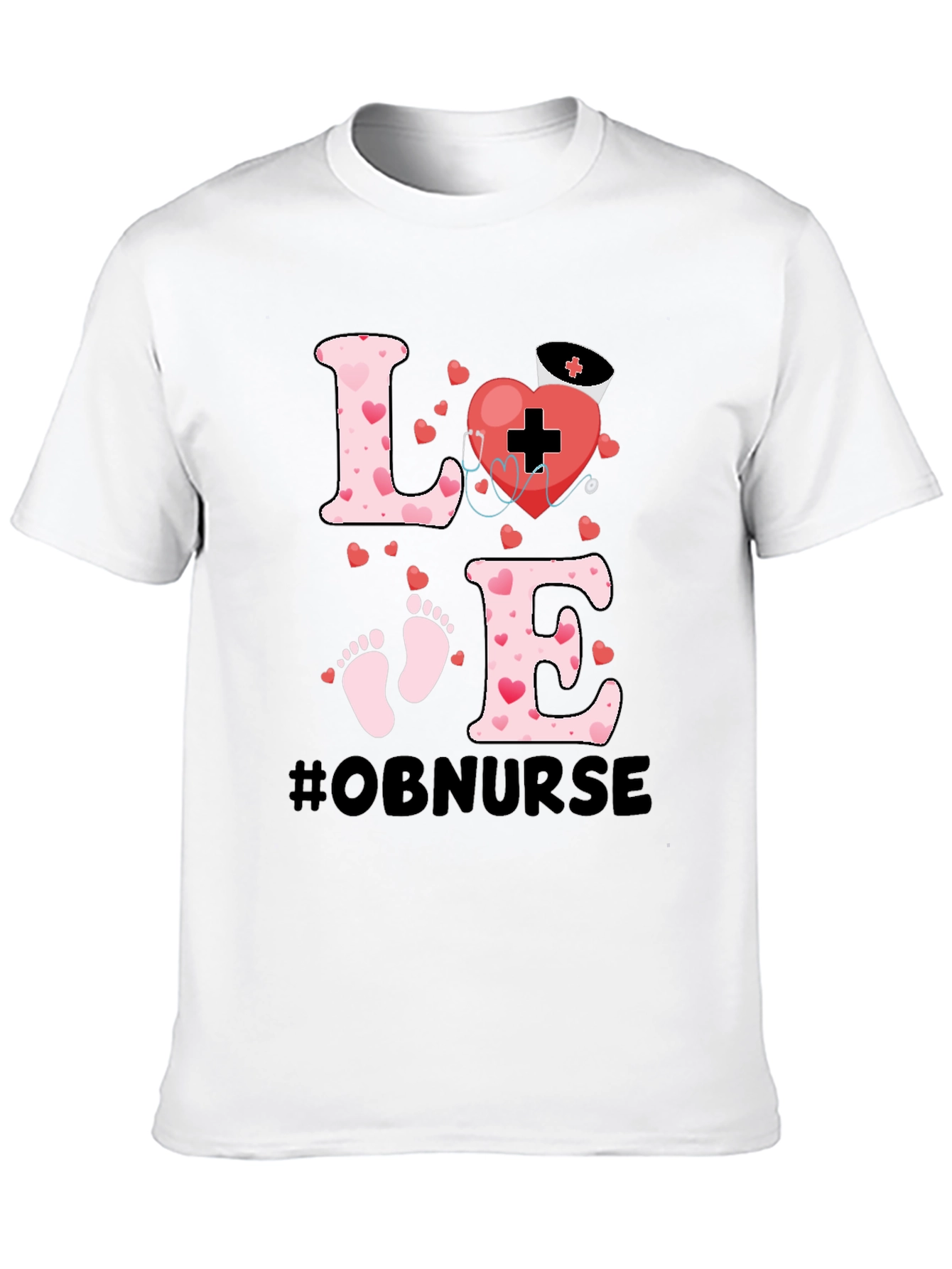 OB Nurse Love Graphic Tee