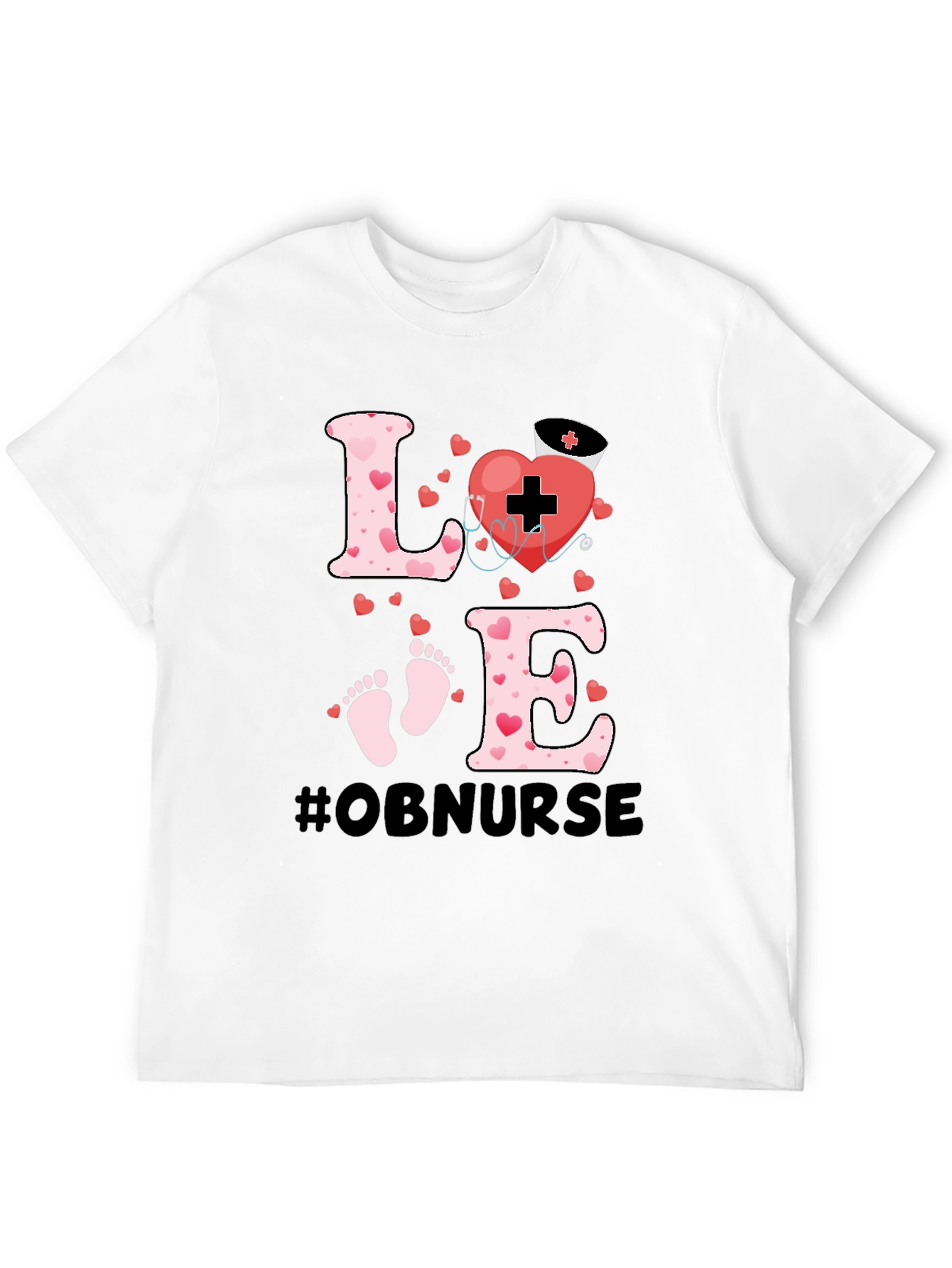 OB Nurse Love Graphic Tee