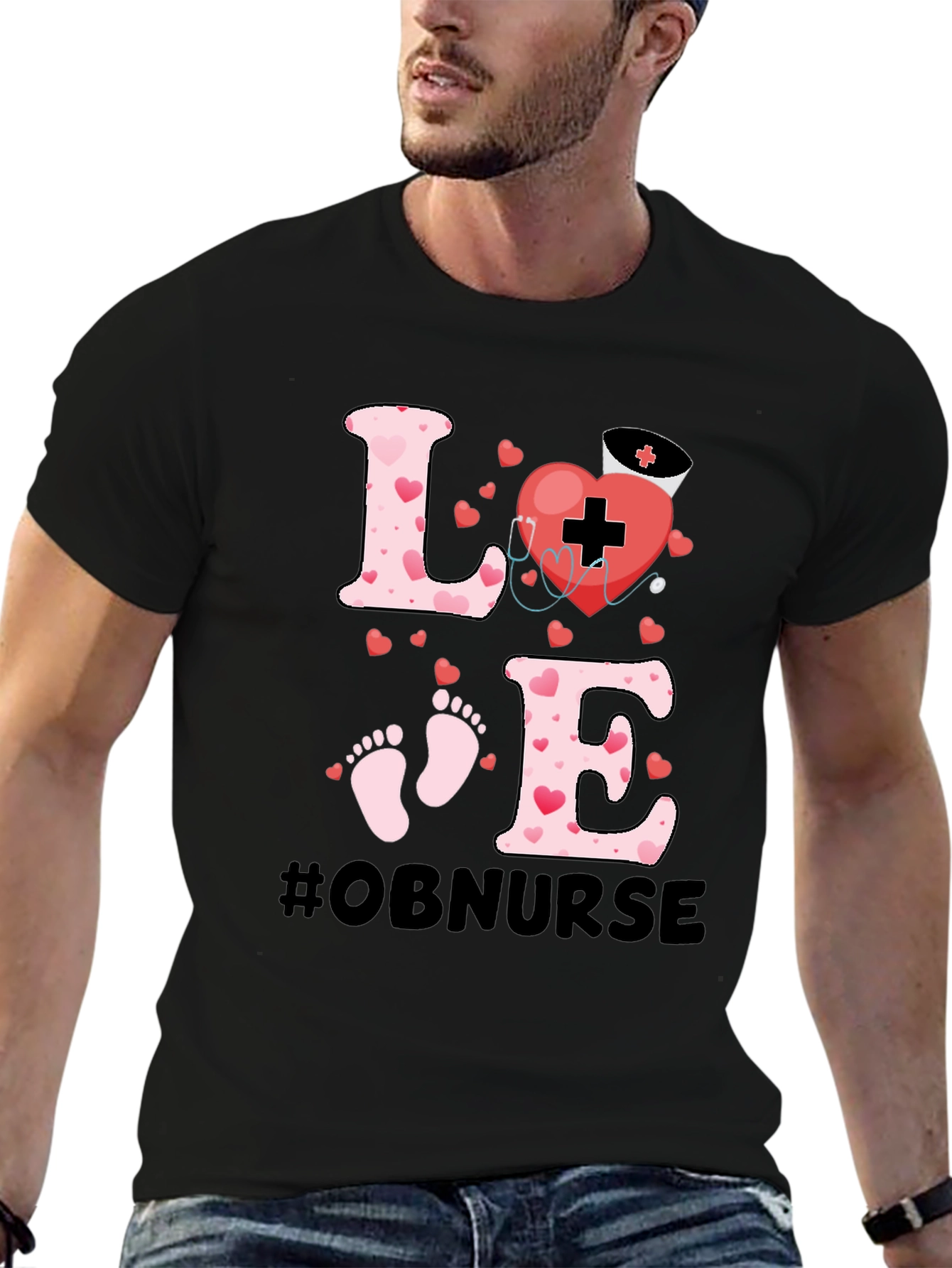 OB Nurse Love Graphic Tee