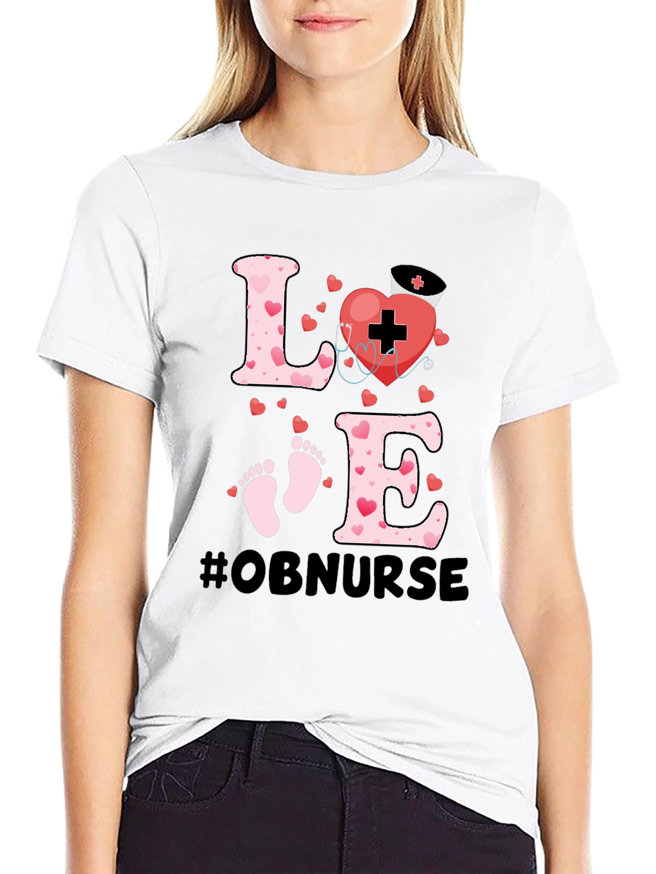 OB Nurse Love Graphic Tee