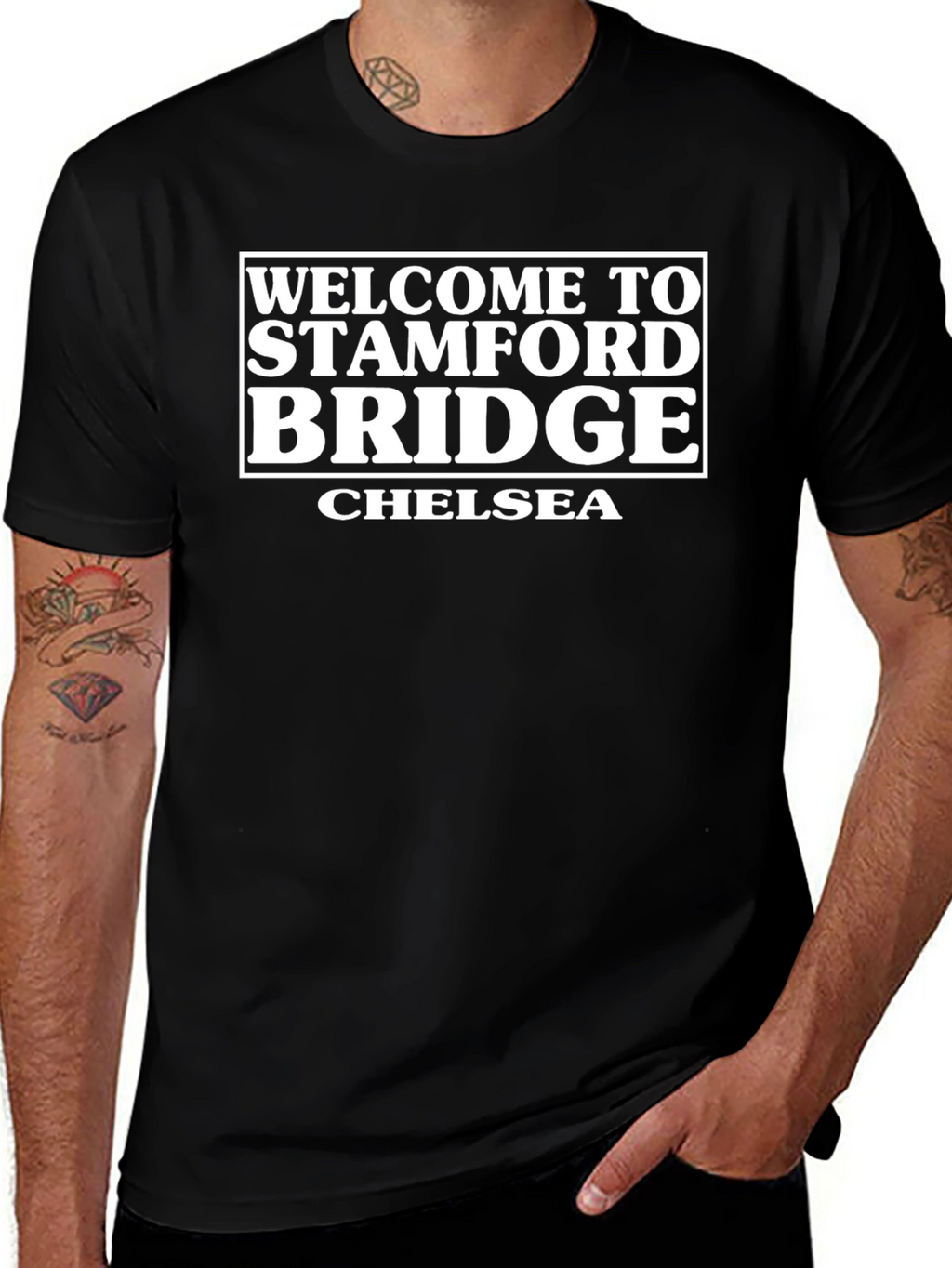 Stamford Bridge Chelsea Black T-Shirt