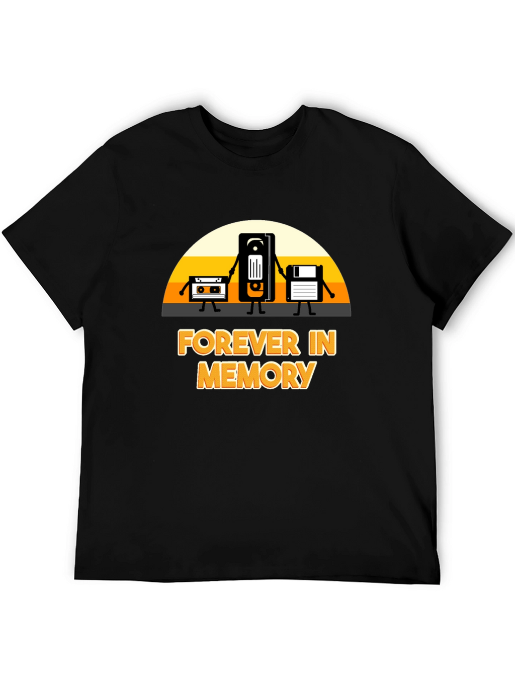 Forever in Memory T-Shirt: Retro Tech Design