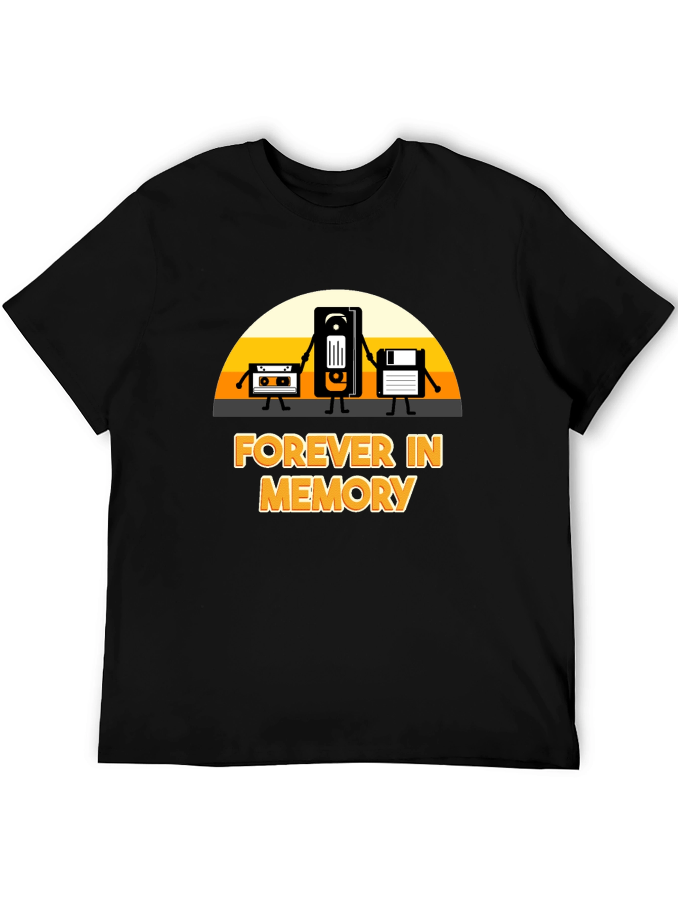 Forever in Memory T-Shirt: Retro Tech Design