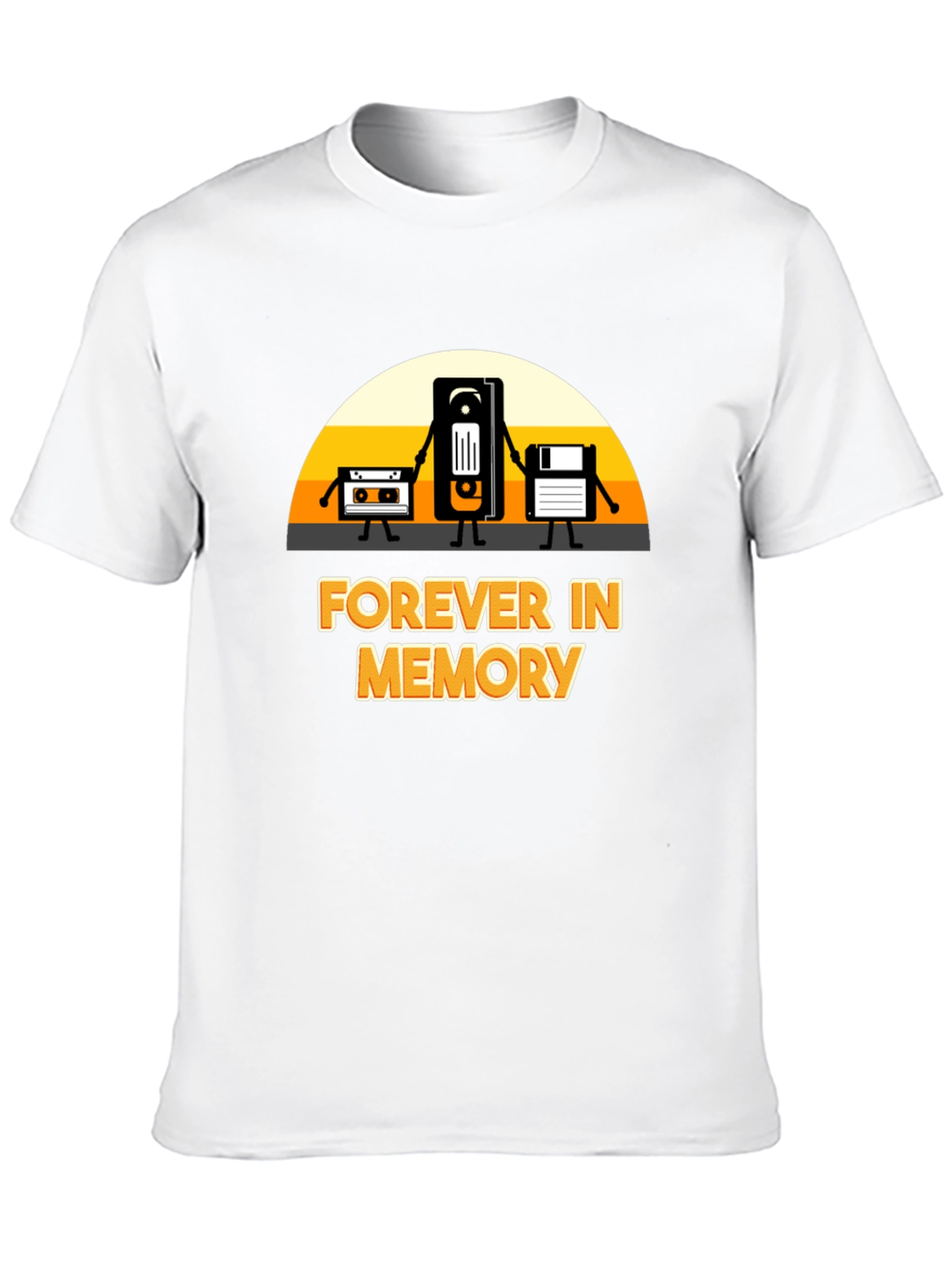 Forever in Memory T-Shirt: Retro Tech Design