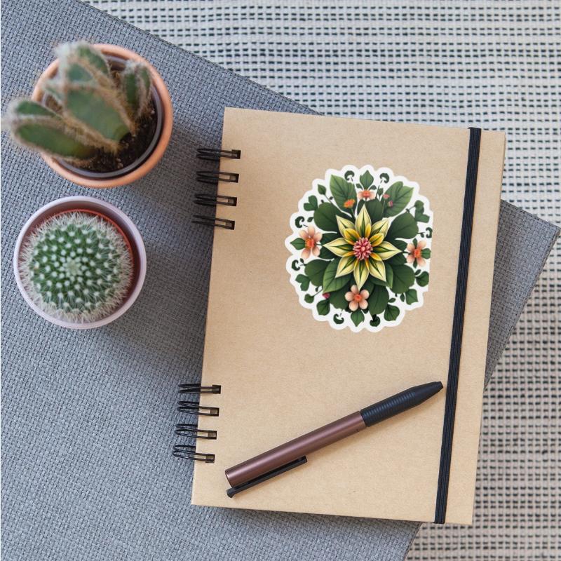Elegant Botanical Mandala Design