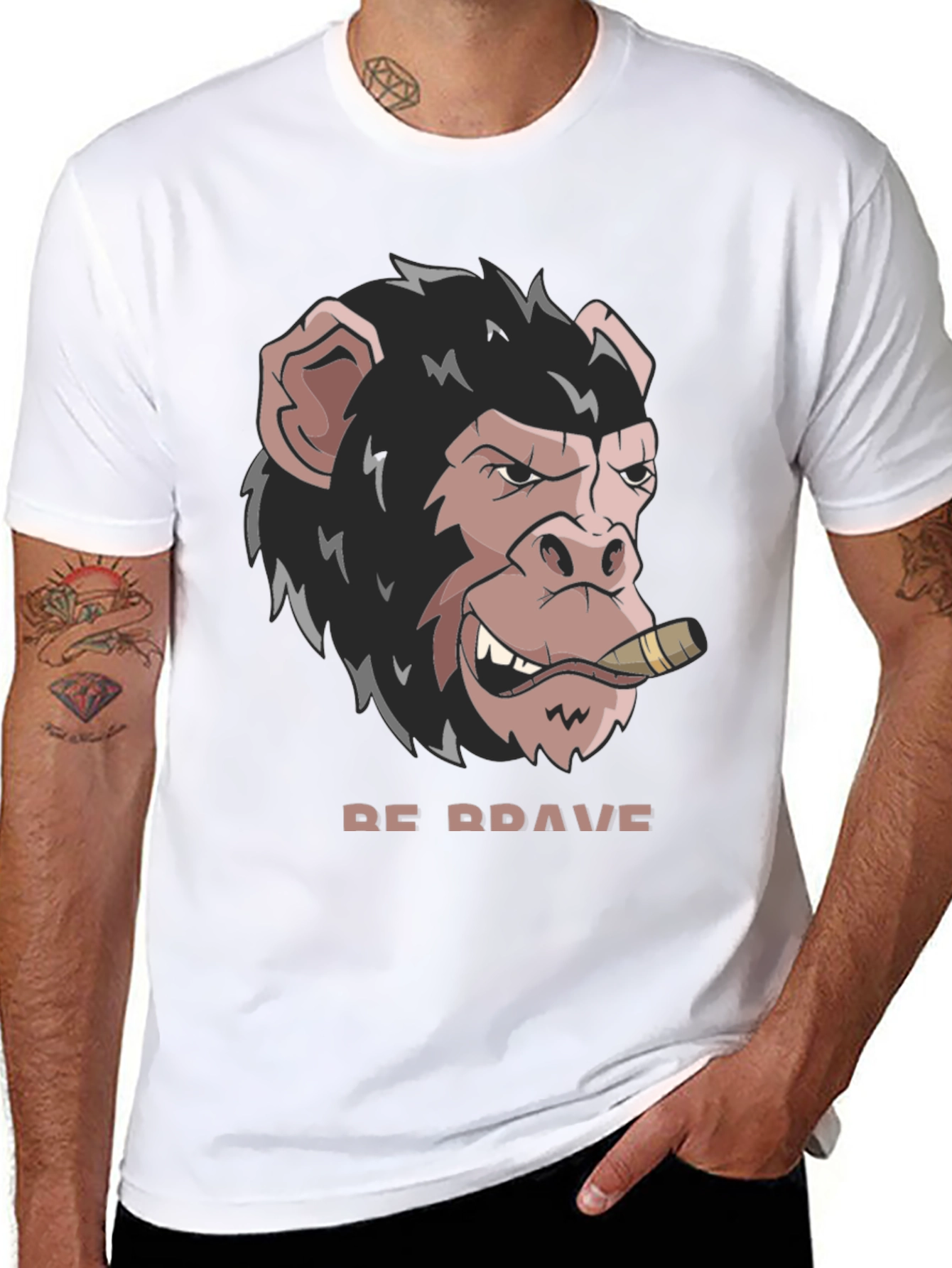 Be Brave Monkey T-Shirt