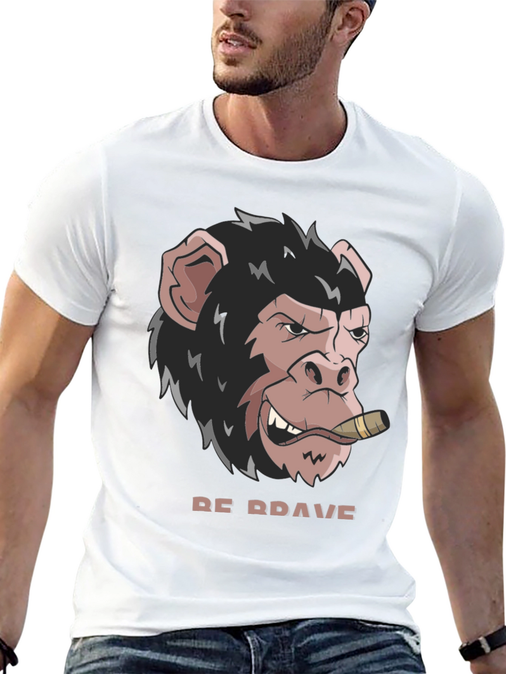Be Brave Monkey T-Shirt