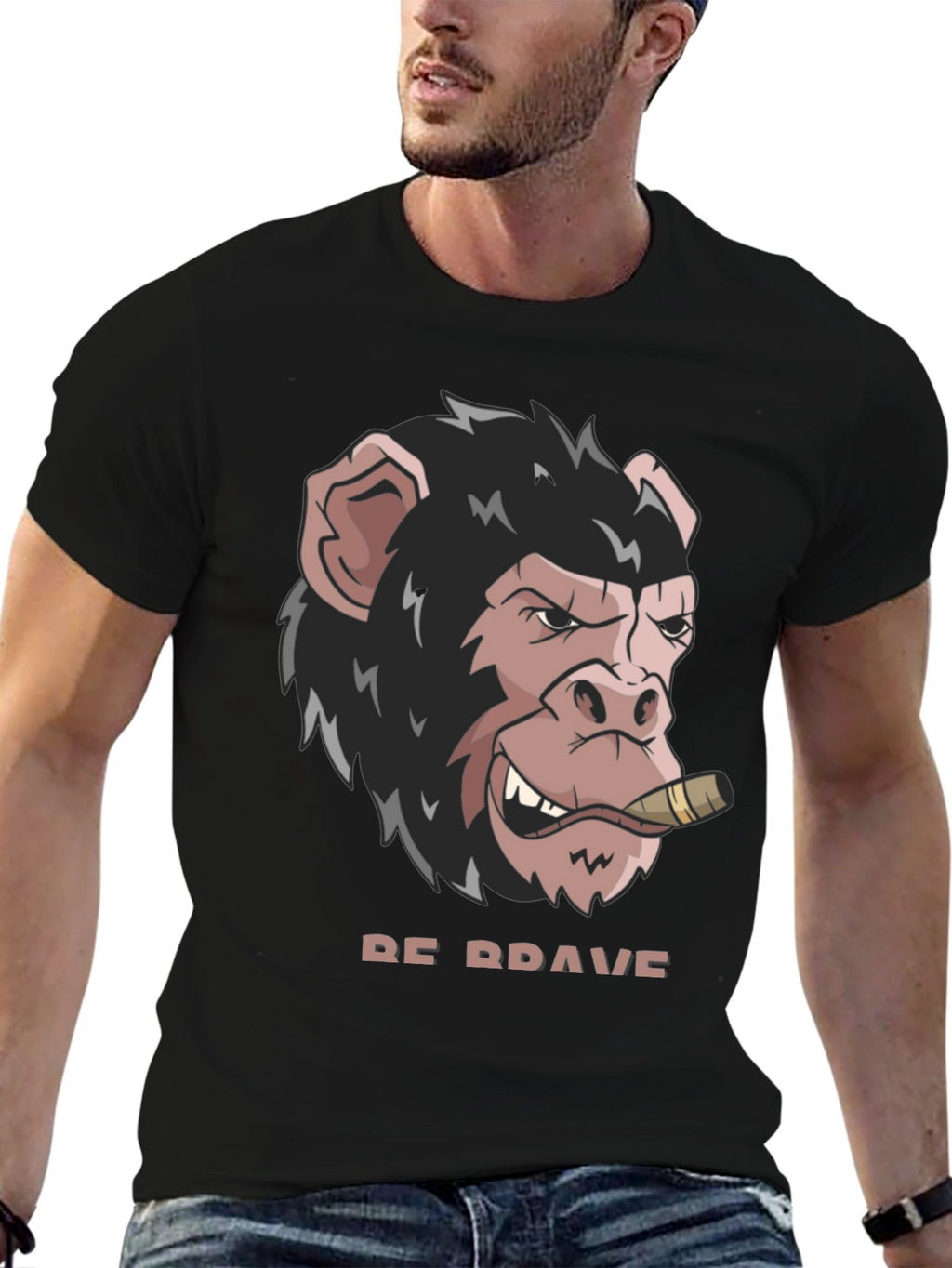 Be Brave Monkey T-Shirt