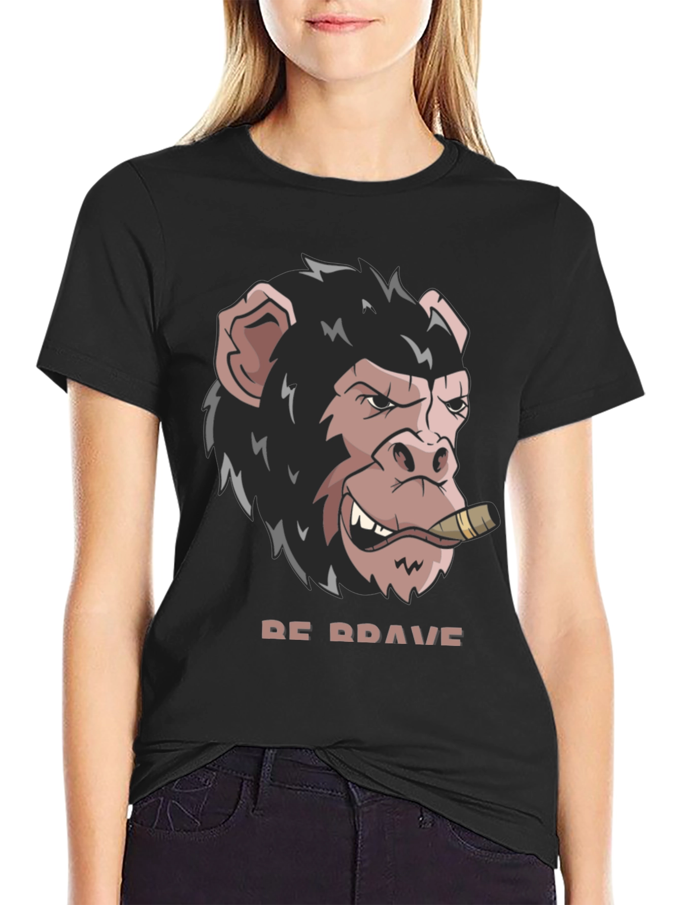Be Brave Monkey T-Shirt