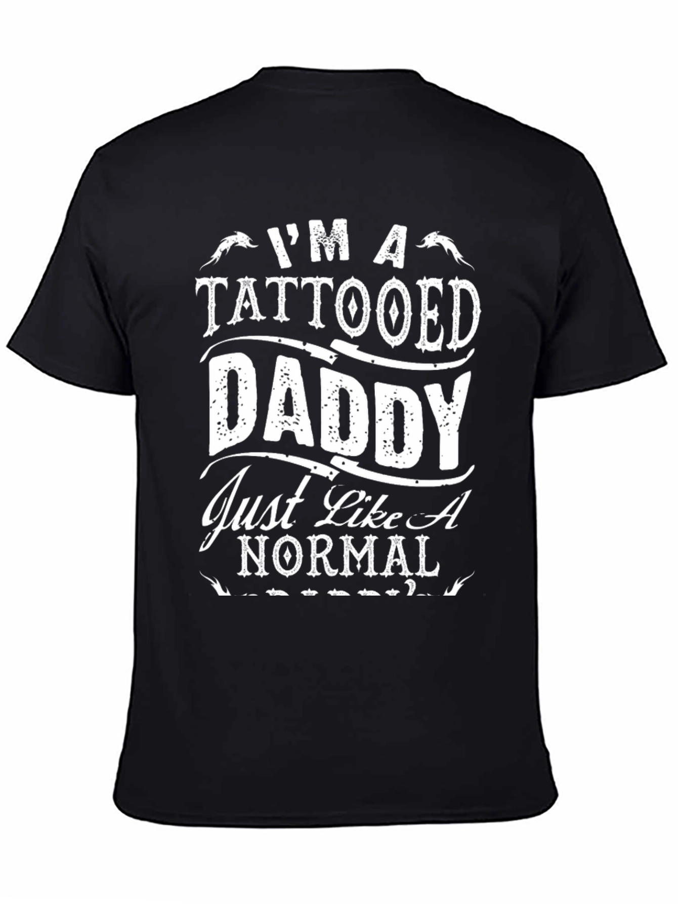 Tattooed Daddy Graphic Tee - Cool Dad Shirt