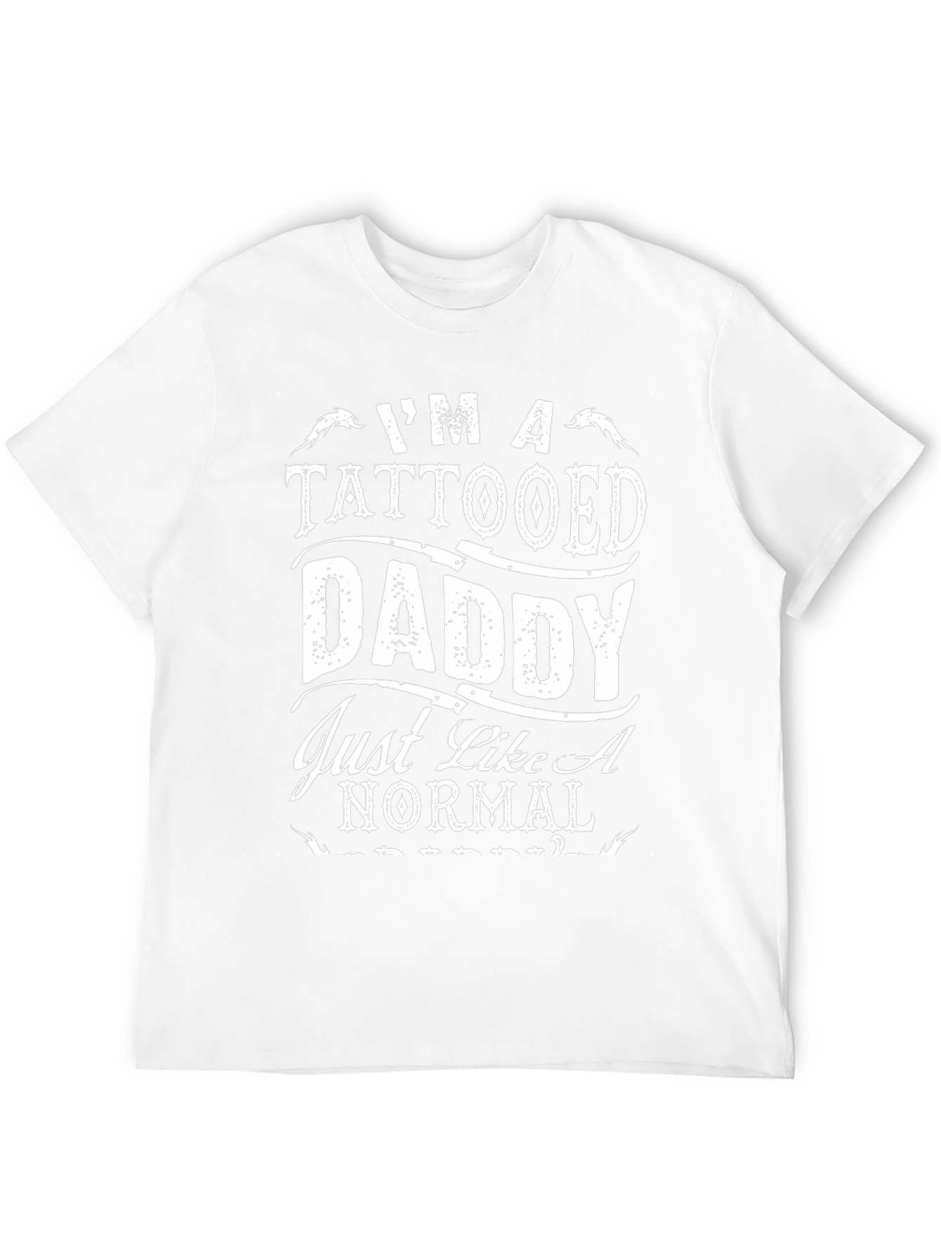 Tattooed Daddy Graphic Tee - Cool Dad Shirt