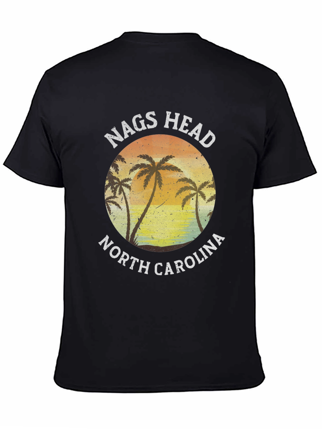 Nags Head North Carolina Palm Tree Graphic T-Shirt