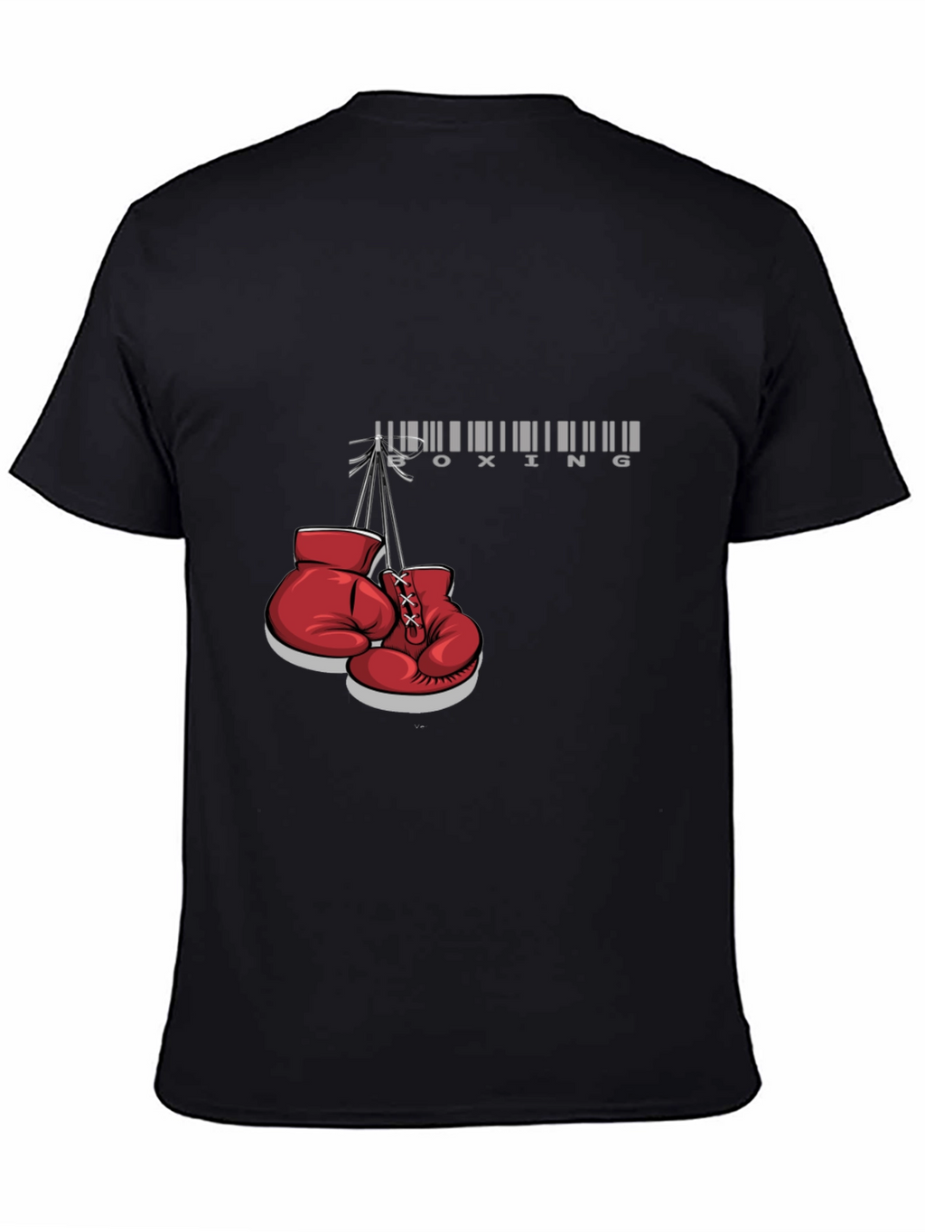 Boxing Gloves Graphic Black T-Shirt