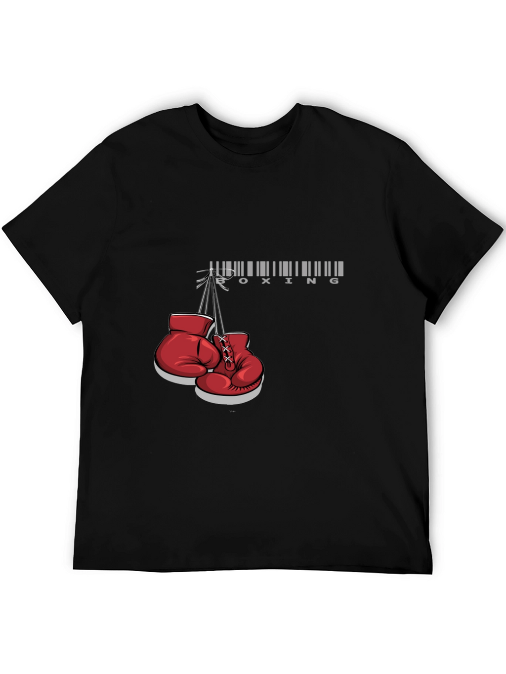 Boxing Gloves Graphic Black T-Shirt