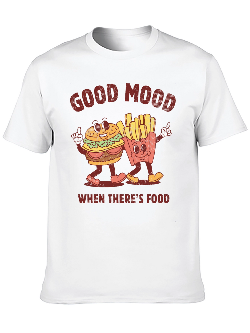 Good Mood Food Graphic Tee - Burger and Fries