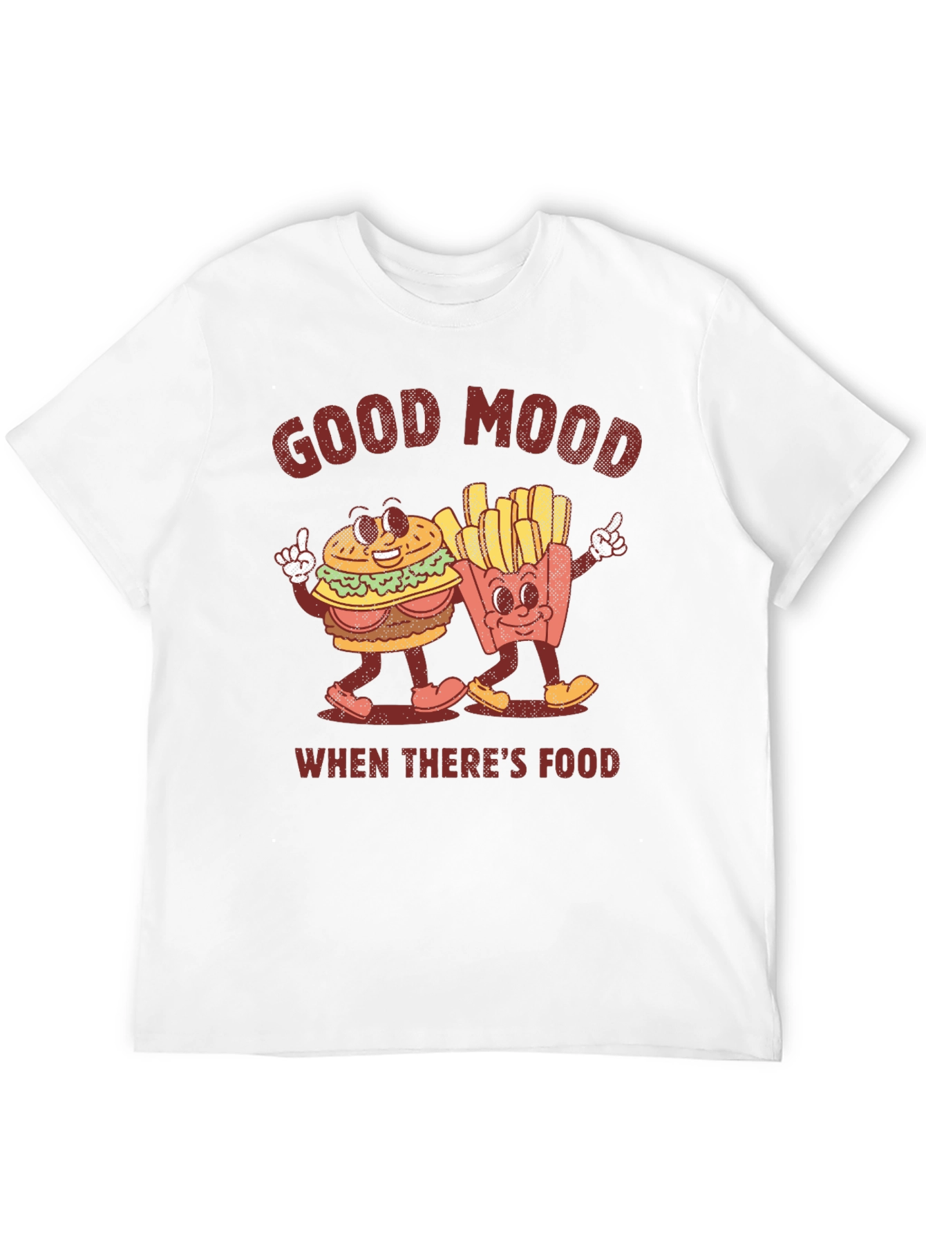 Good Mood Food Graphic Tee - Burger and Fries