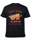 Good Mood Food Graphic Tee - Burger and Fries