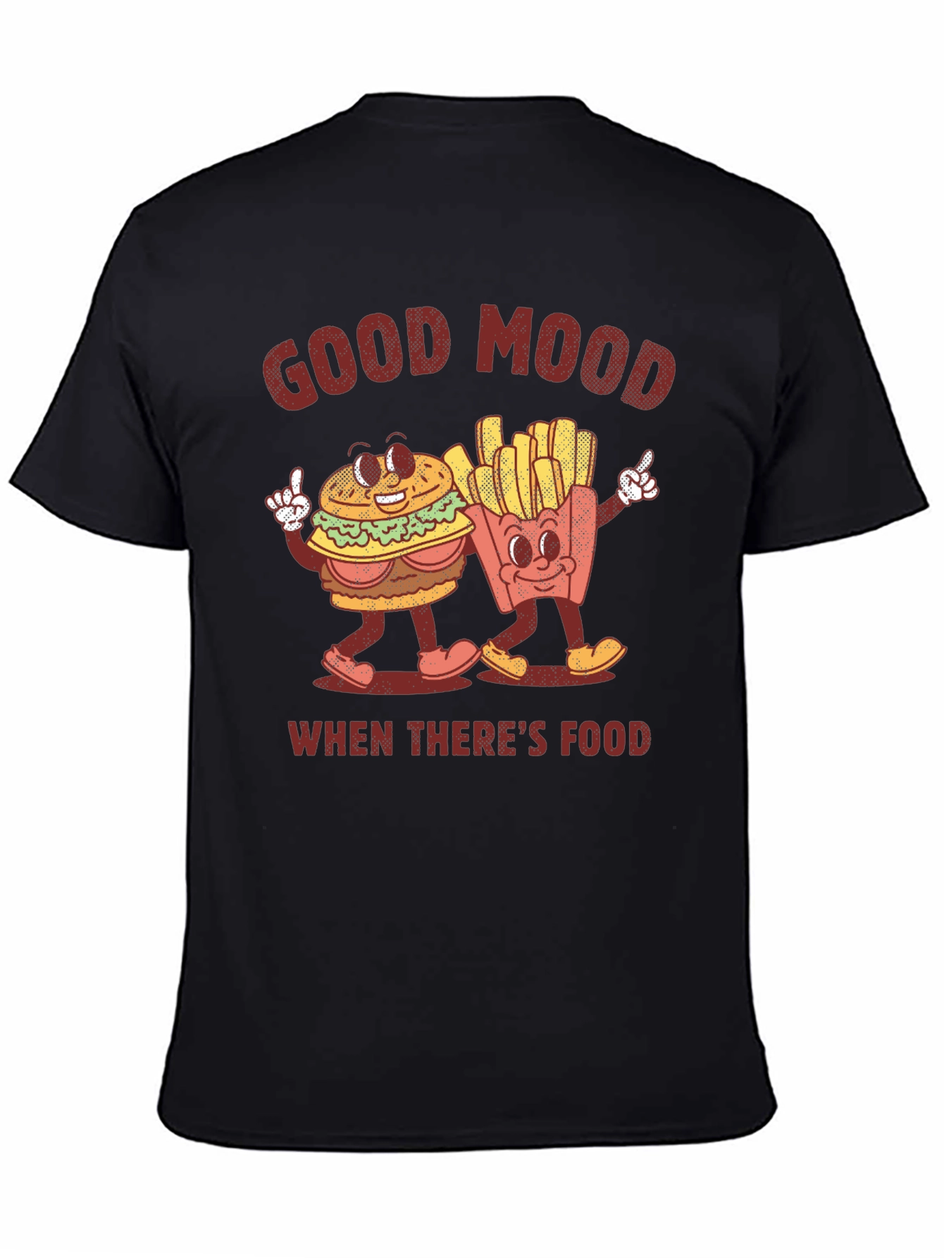 Good Mood Food Graphic Tee - Burger and Fries