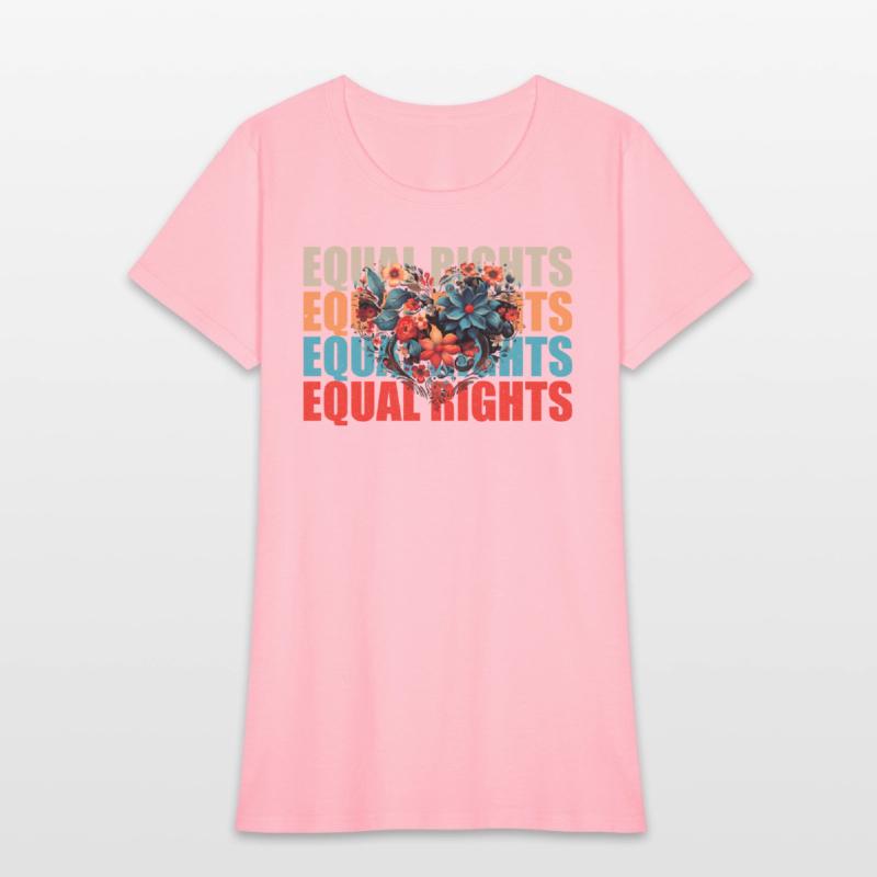 Equal Rights Floral Heart Design