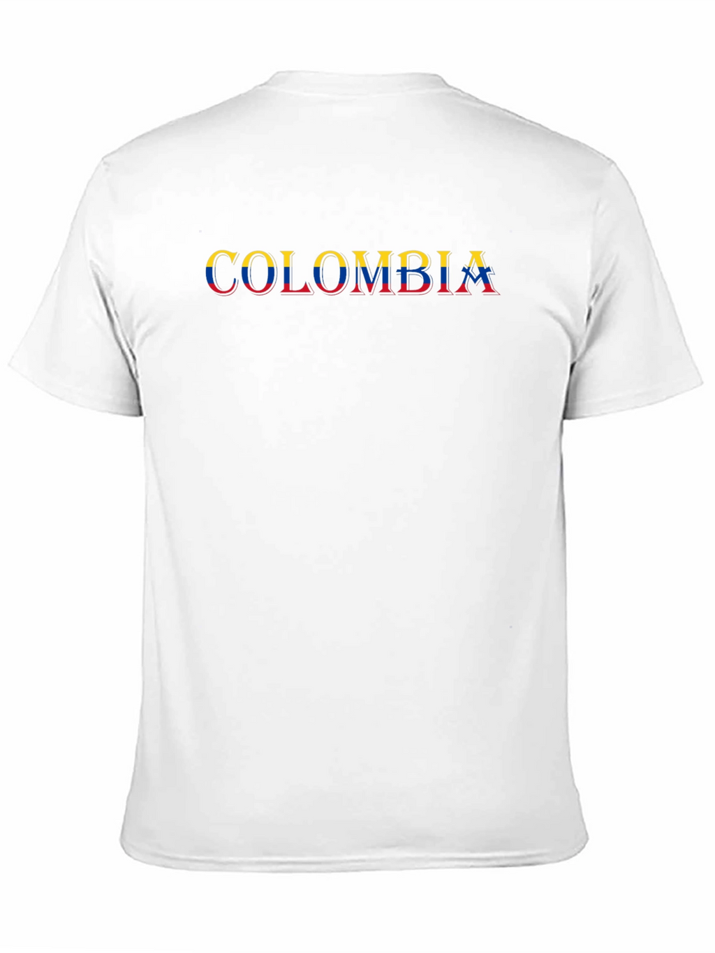 Colombia Flag T-Shirt - Black Cotton Tee