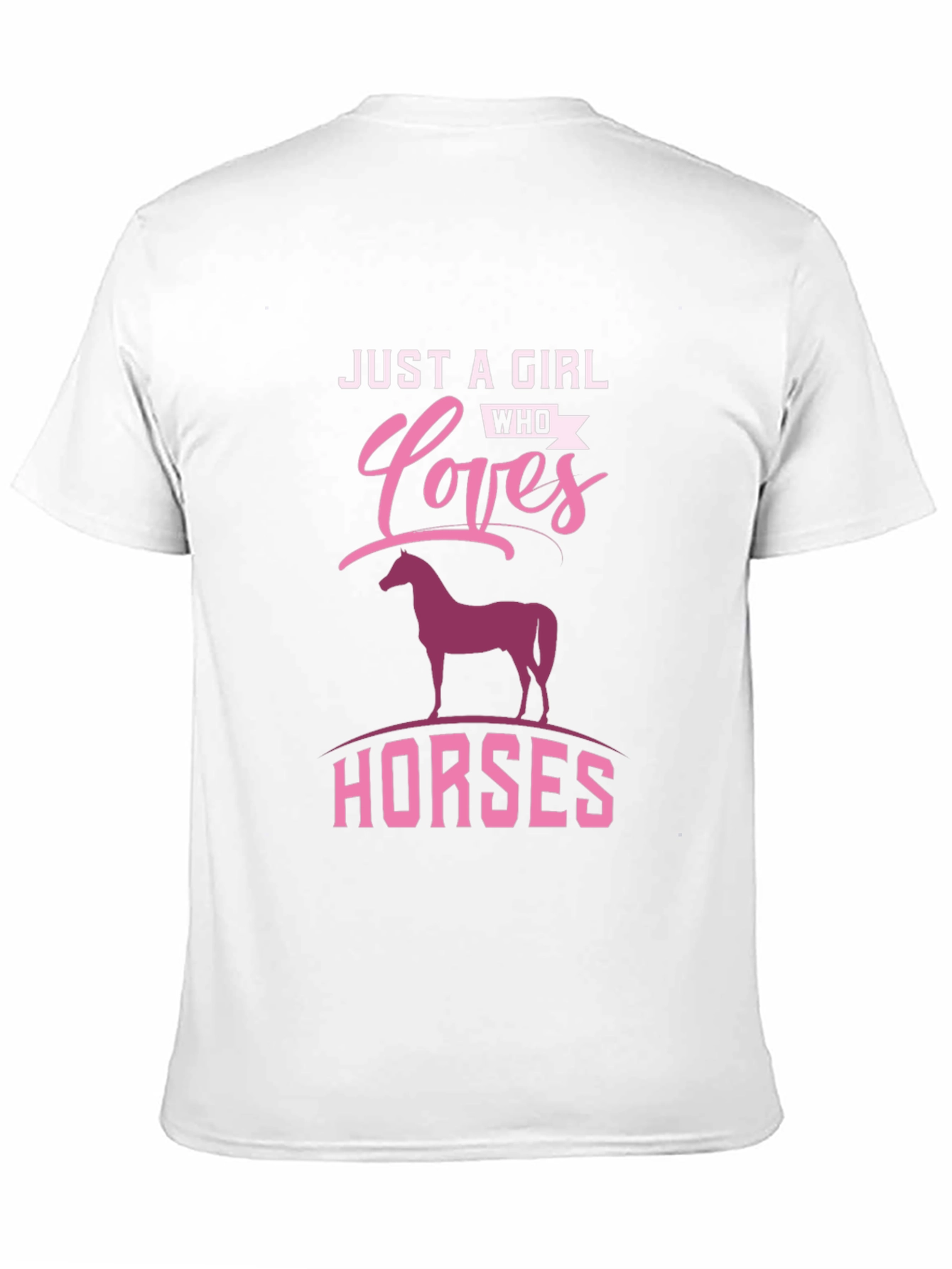Girl Who Loves Horses Graphic Tee
