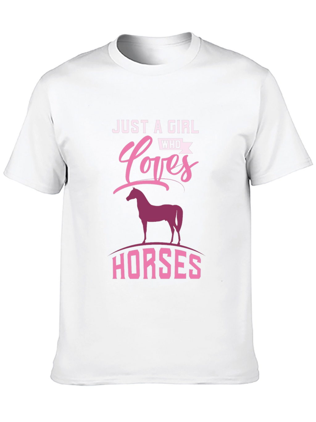 Girl Who Loves Horses Graphic Tee