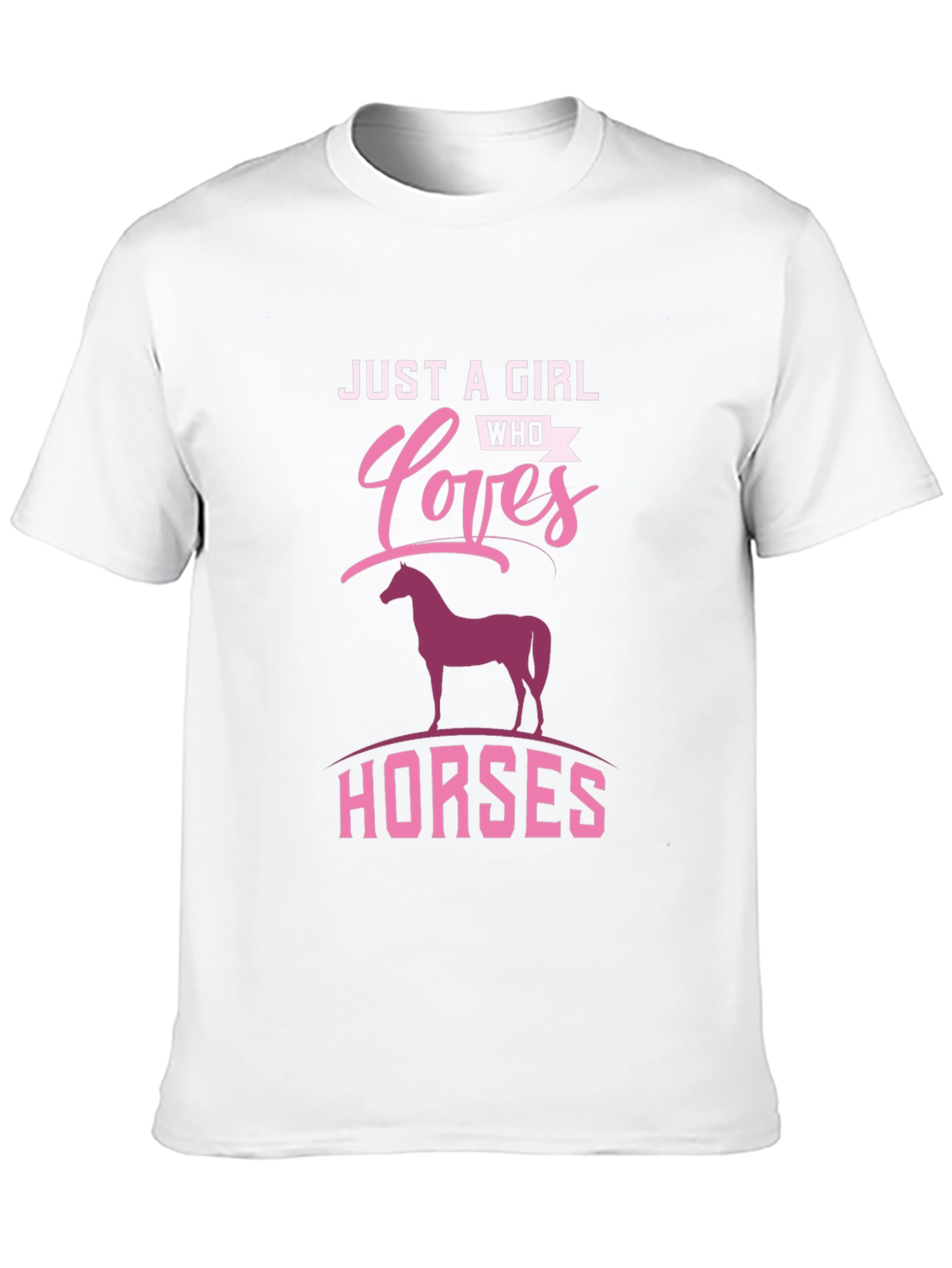 Girl Who Loves Horses Graphic Tee