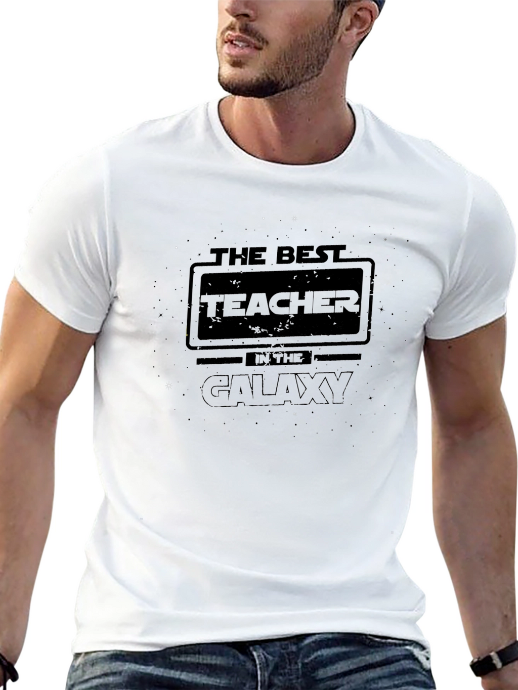Best Teacher in The Galaxy Black T-Shirt