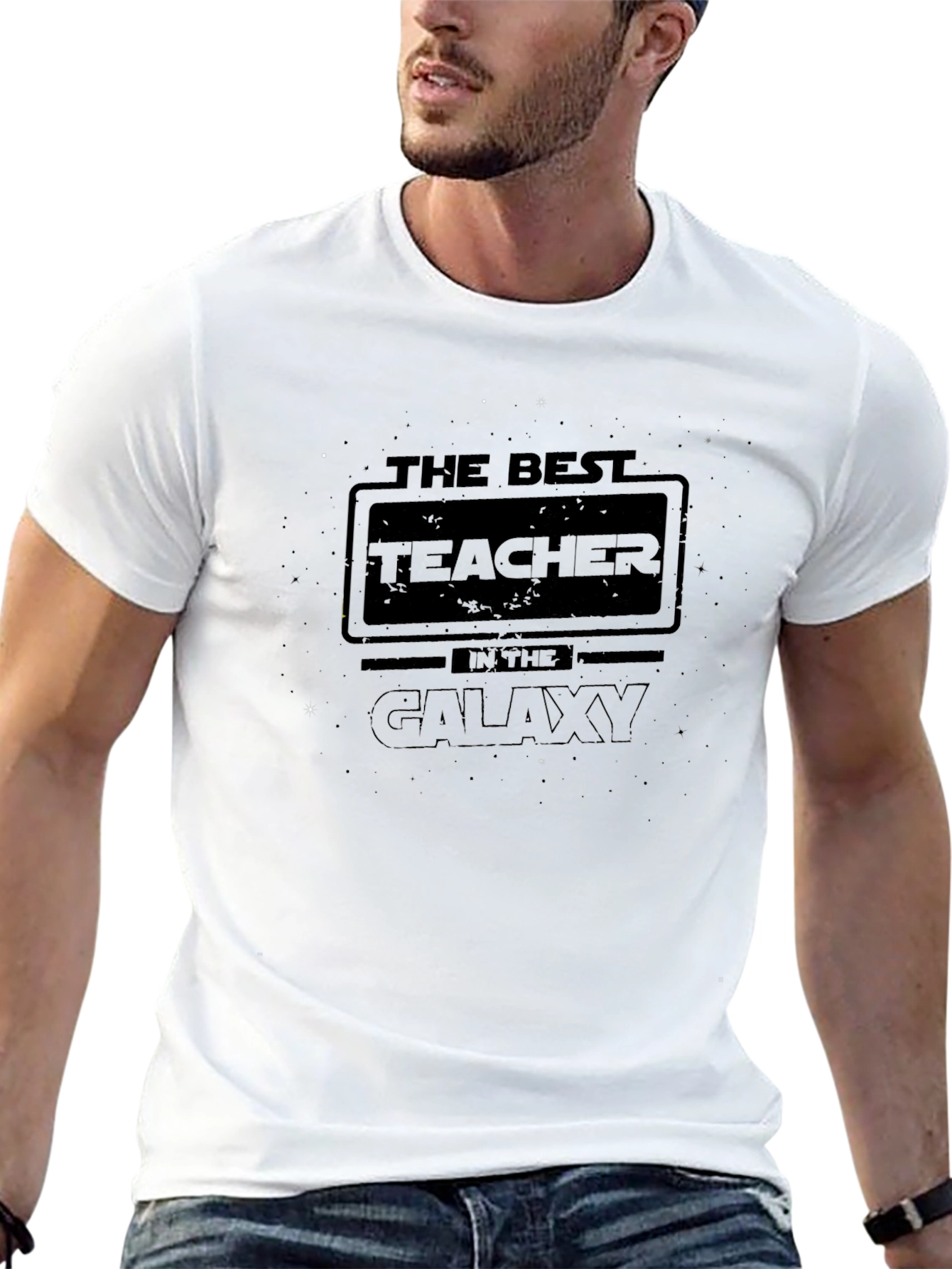 Best Teacher in The Galaxy Black T-Shirt
