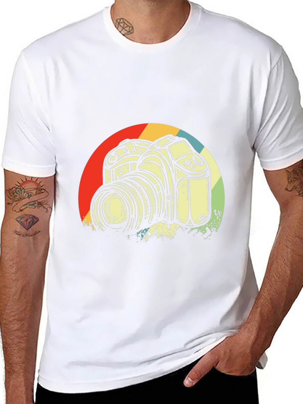 Retro Camera Graphic T-Shirt - Photographer Style