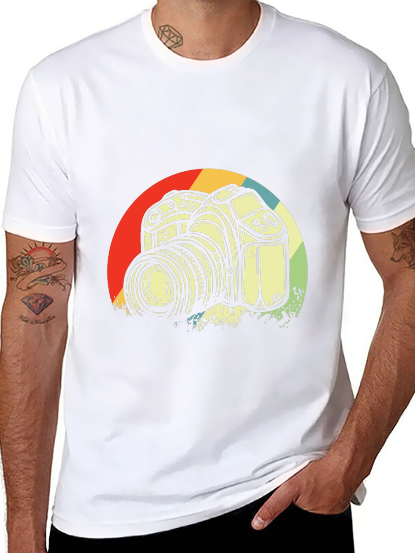 Retro Camera Graphic T-Shirt - Photographer Style