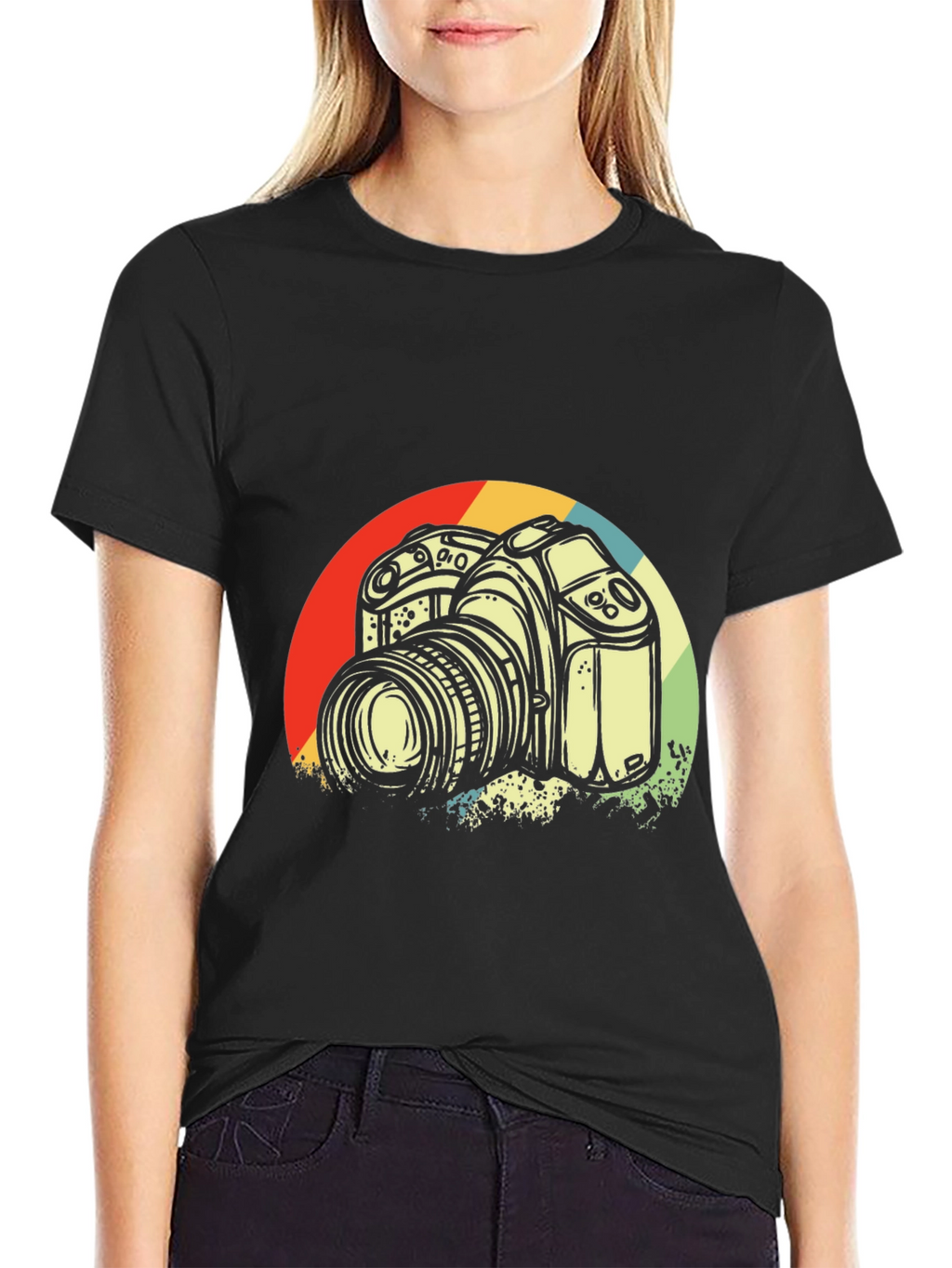 Retro Camera Graphic T-Shirt - Photographer Style
