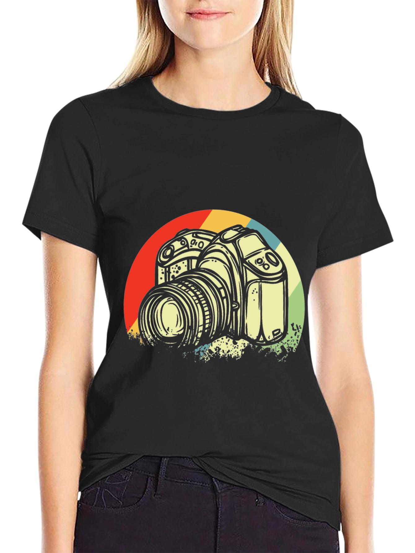 Retro Camera Graphic T-Shirt - Photographer Style
