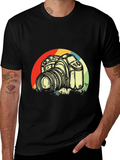 Retro Camera Graphic T-Shirt - Photographer Style