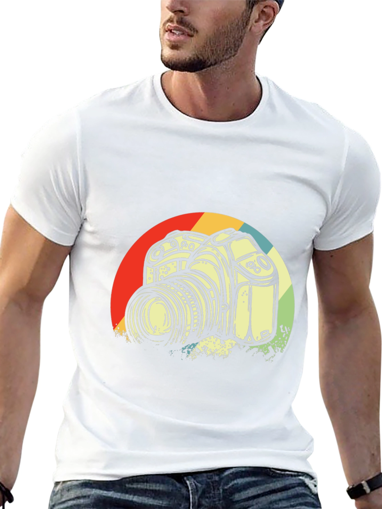 Retro Camera Graphic T-Shirt - Photographer Style