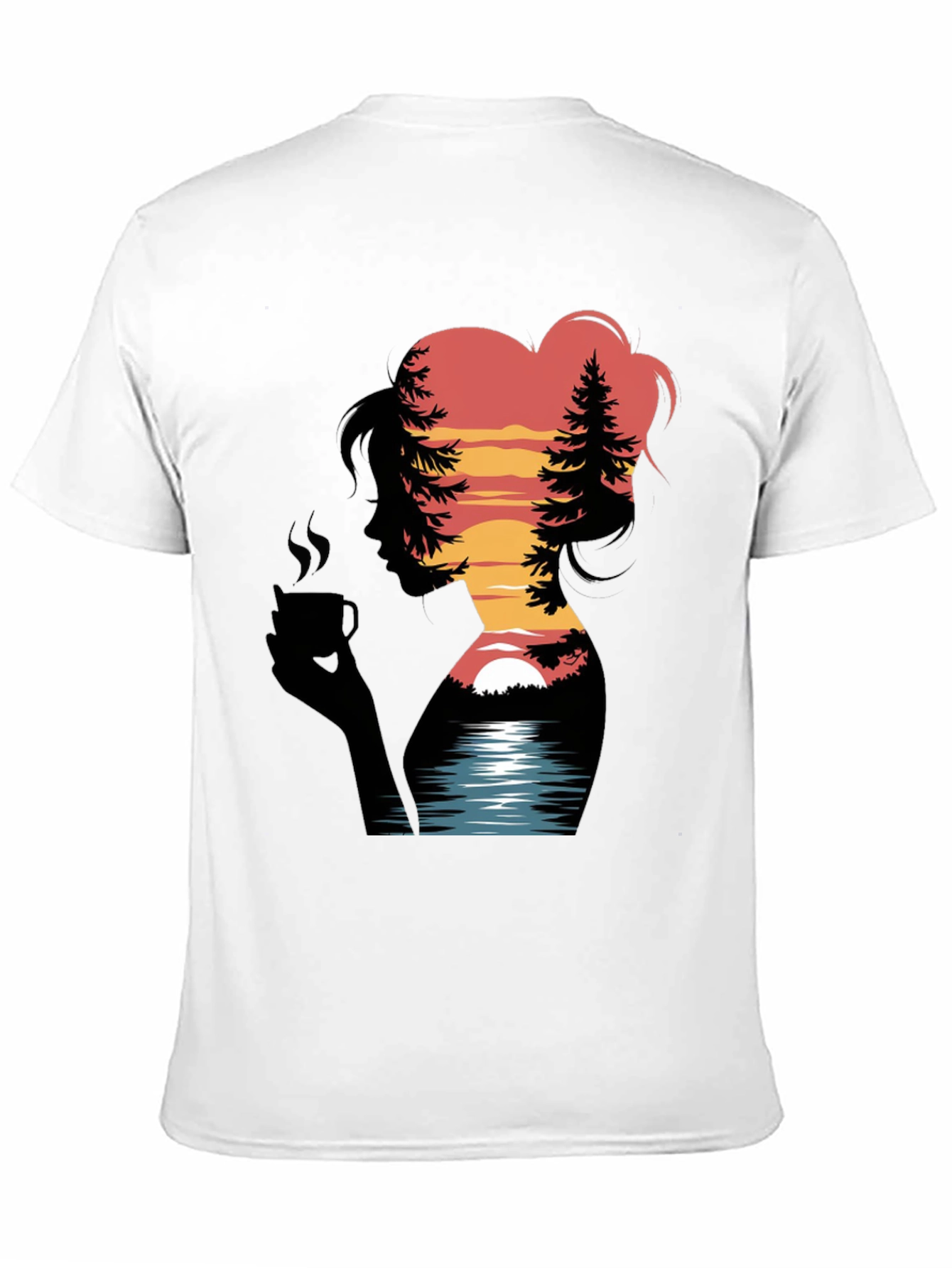 Sunset Silhouette Graphic Tee - Nature Lovers T-Shirt