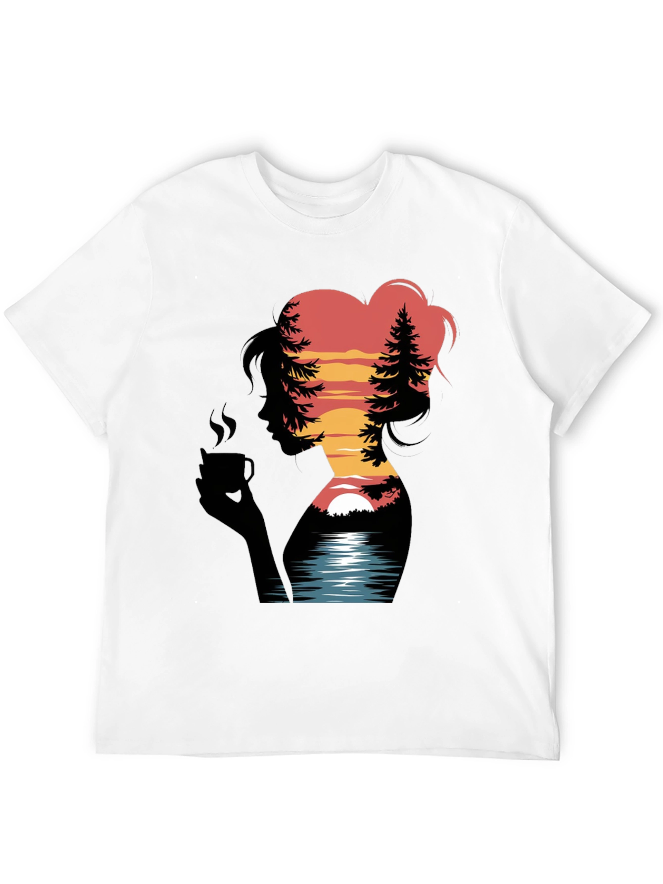 Sunset Silhouette Graphic Tee - Nature Lovers T-Shirt