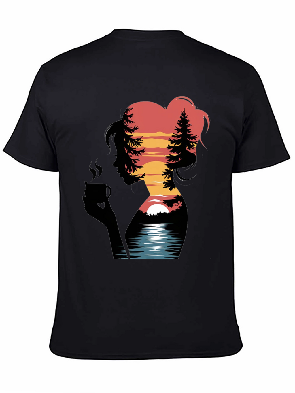 Sunset Silhouette Graphic Tee - Nature Lovers T-Shirt