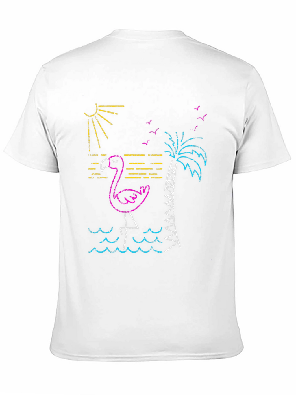 Neon Flamingo T-Shirt - Tropical Vibes