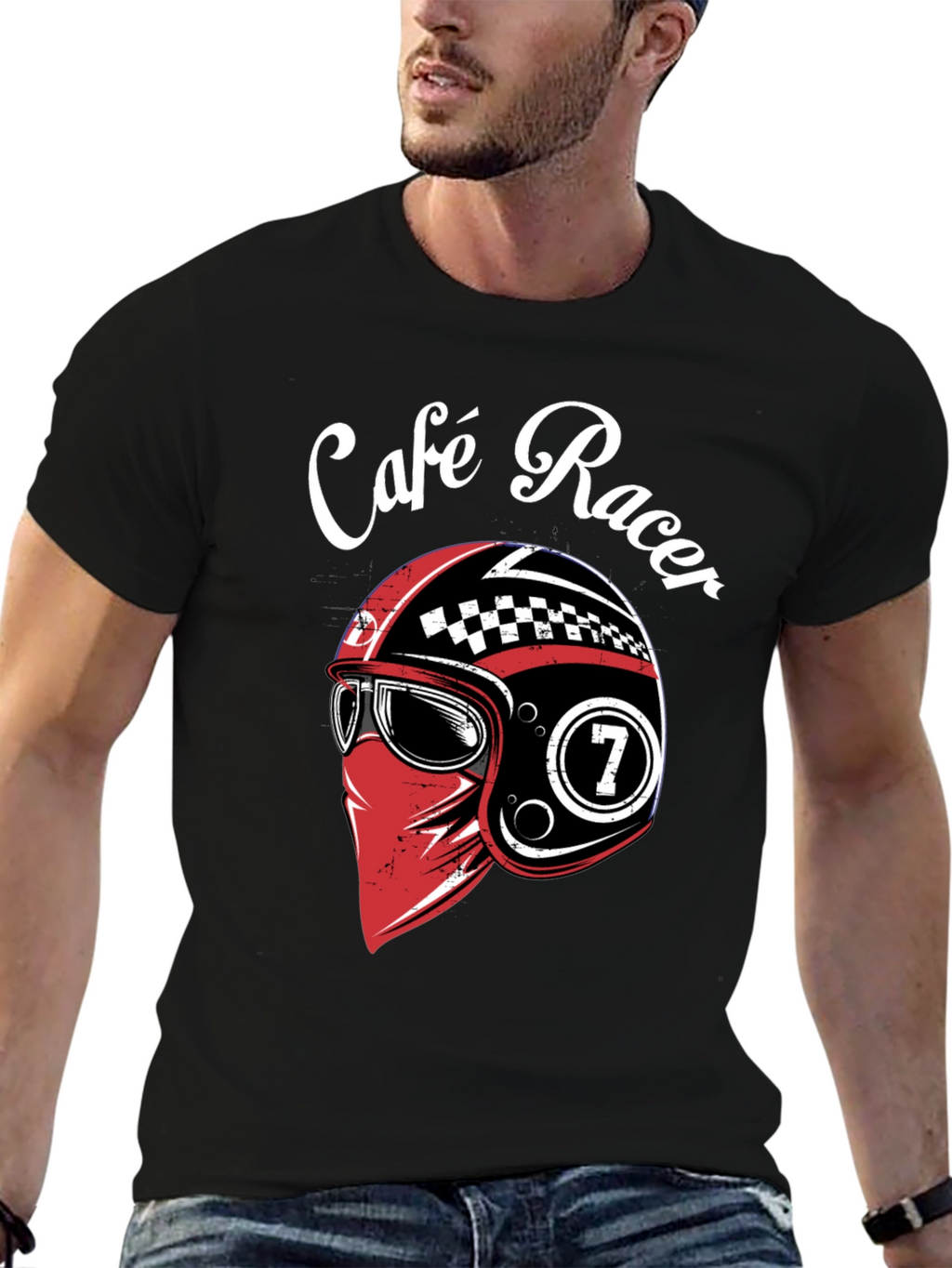 Cafe Racer Graphic Tee - Black T-Shirt