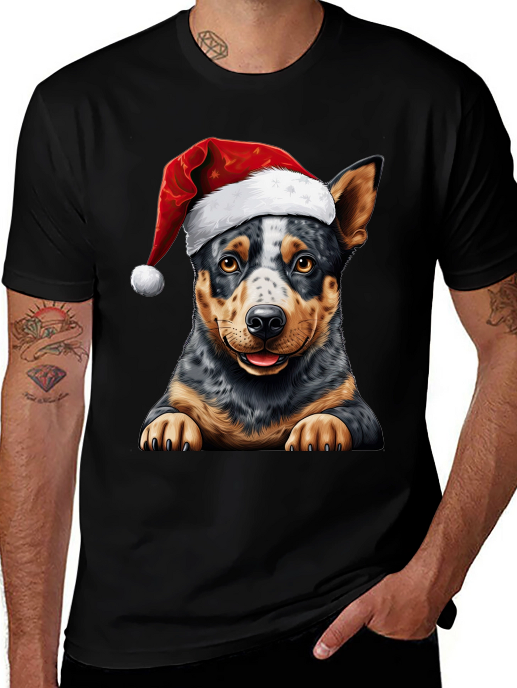 Festive Dog T-Shirt - Holiday Cheer
